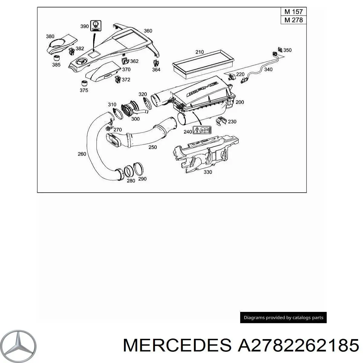  Mercedes A2782262185 ціна, від 8.87 USD