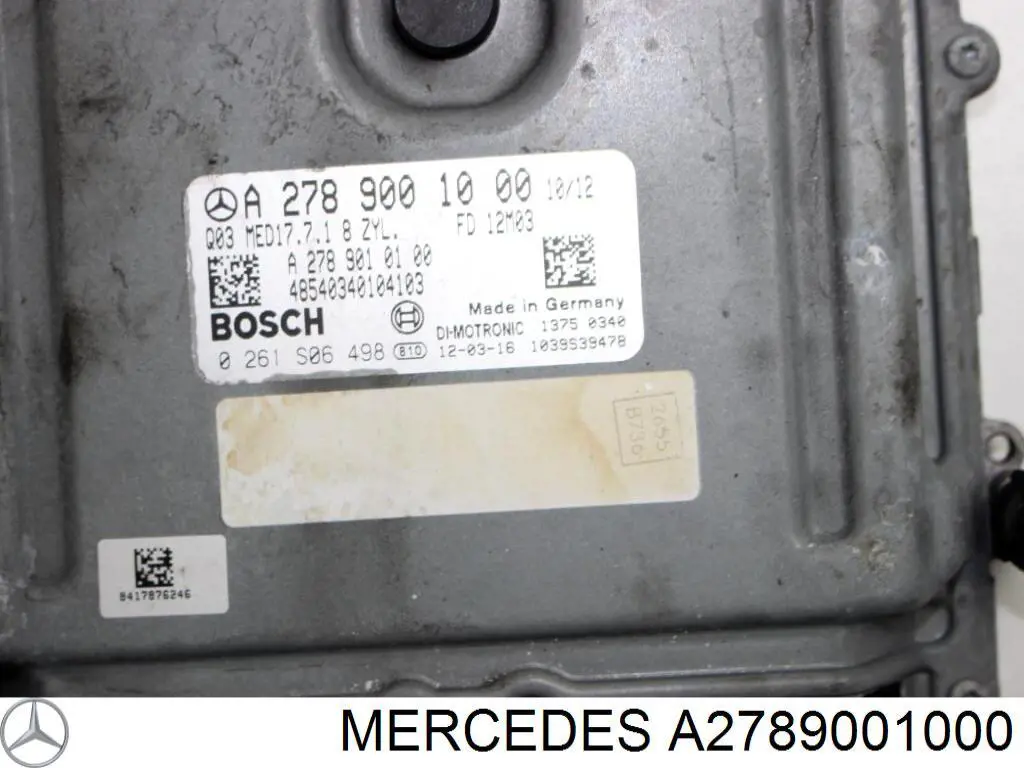 A2789001500 Mercedes Блок електронного управління