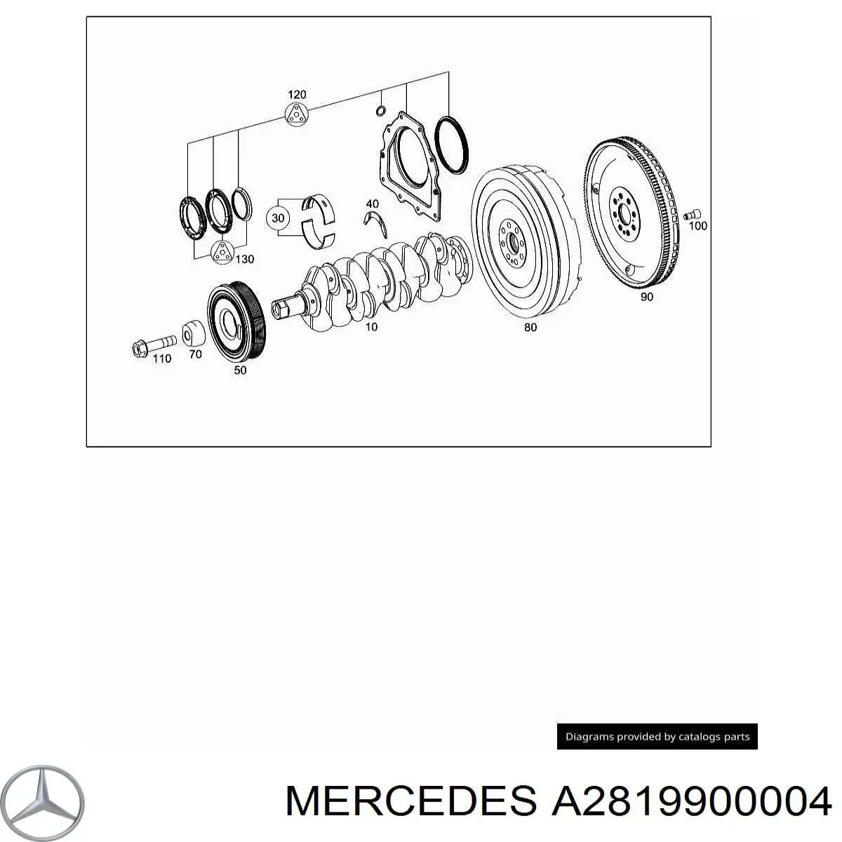 Болт кріплення маховика Mercedes A2819900004 ціна, від 4.62 USD