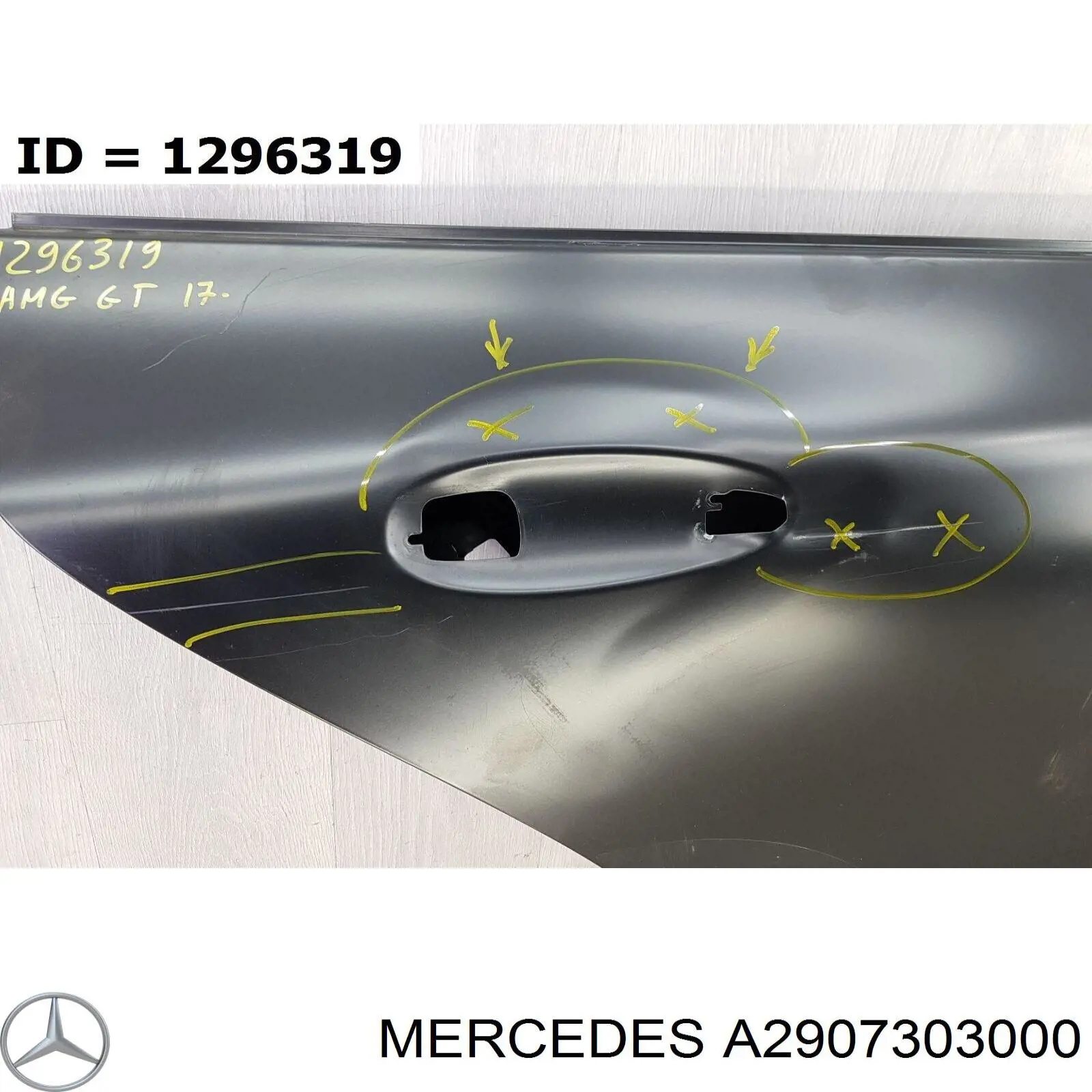 A2907303000 Mercedes Двері пасажирські задні праві