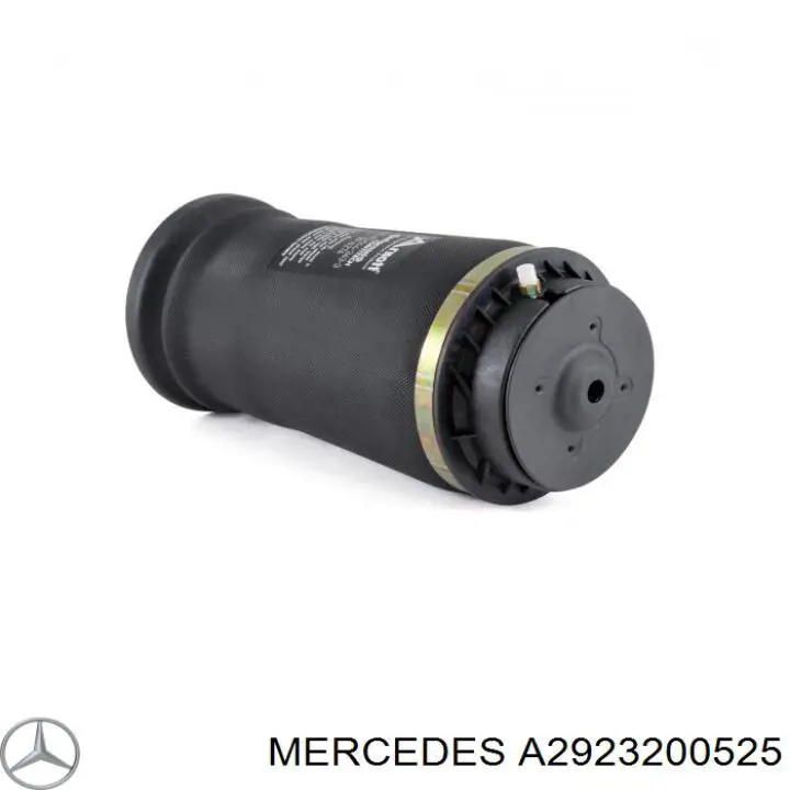 Пневморессора задня Mercedes A2923200525 ціна, від 437.01 USD