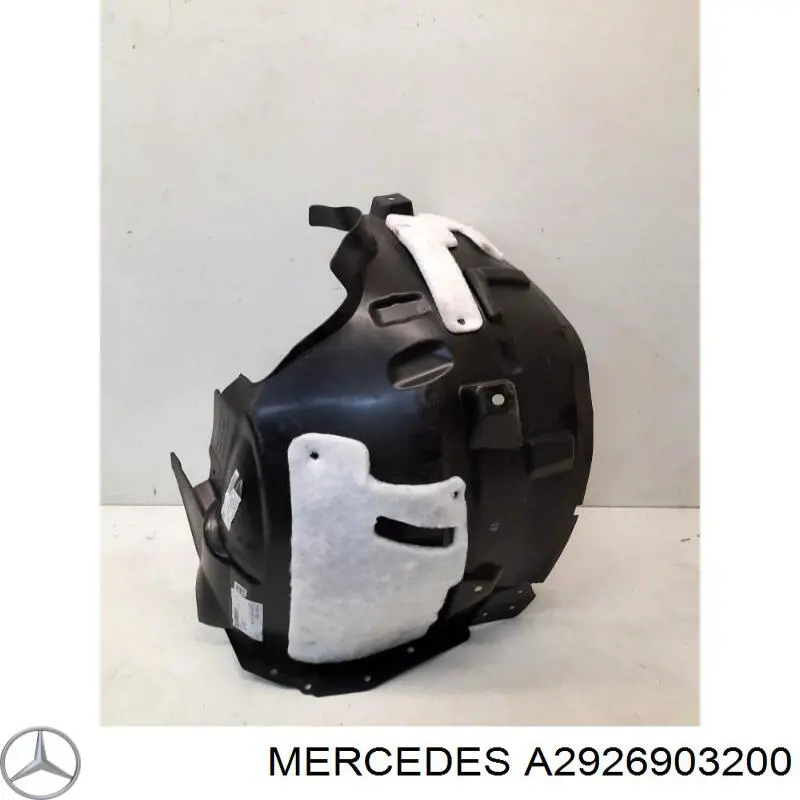 Підкрилок переднього крила, правий задній Mercedes A2926903200 ціна, від 63.35 USD