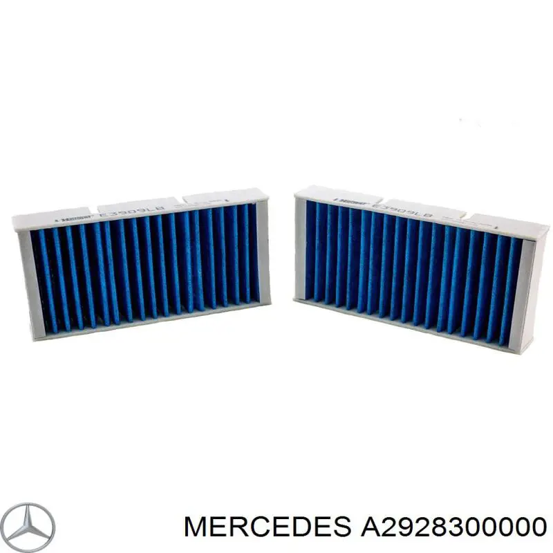 Фільтр повітряний обігрівача Mercedes A2928300000 ціна, від 38.00 USD