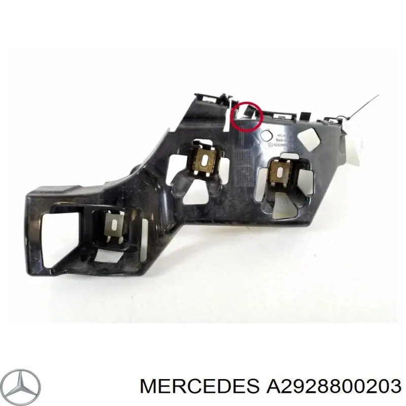Кронштейн бампера заднього, правий Mercedes A2928800203 ціна, від 58.52 USD