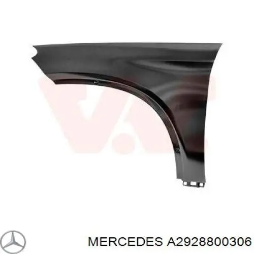 Ліве переднє крило Mercedes A2928800306 ціна, від 240.71 USD