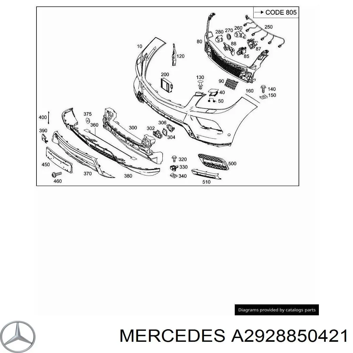 A2928850421 Mercedes 