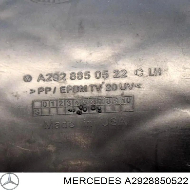  Mercedes A2928850522 ціна, від 67.37 USD