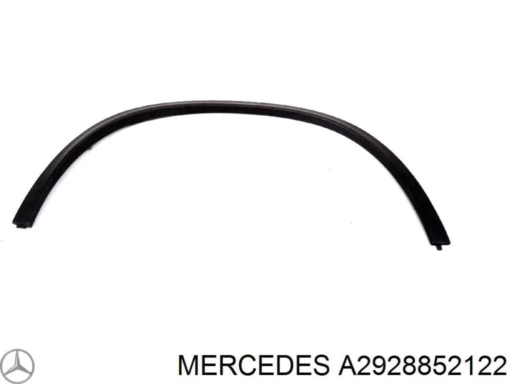 A2928852122 Mercedes Молдинг арки колеса заднього, правий