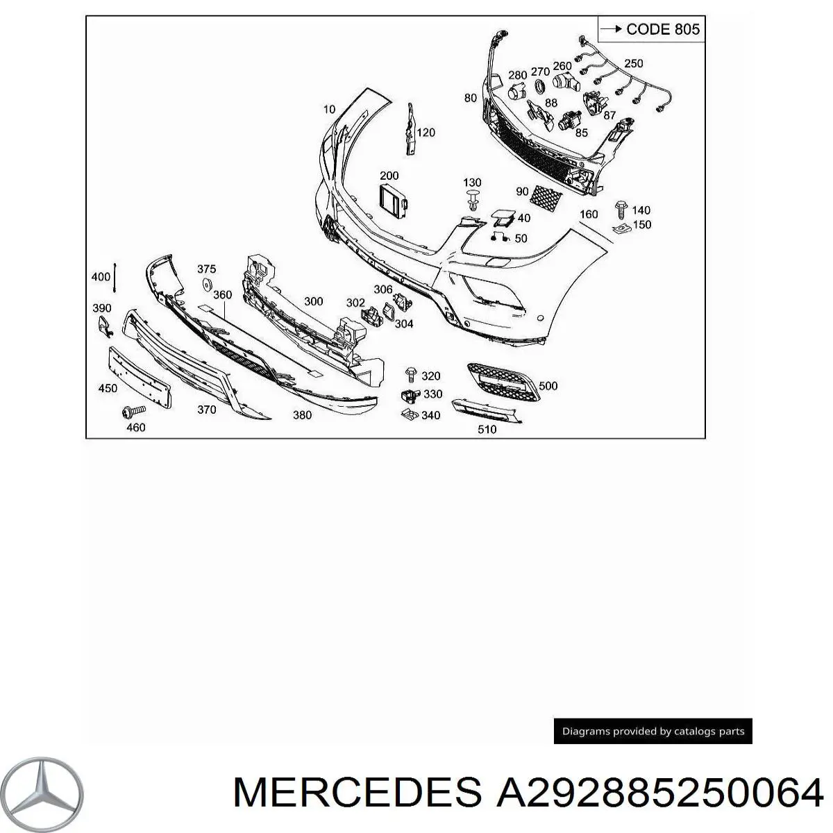 A2928852500 Mercedes 