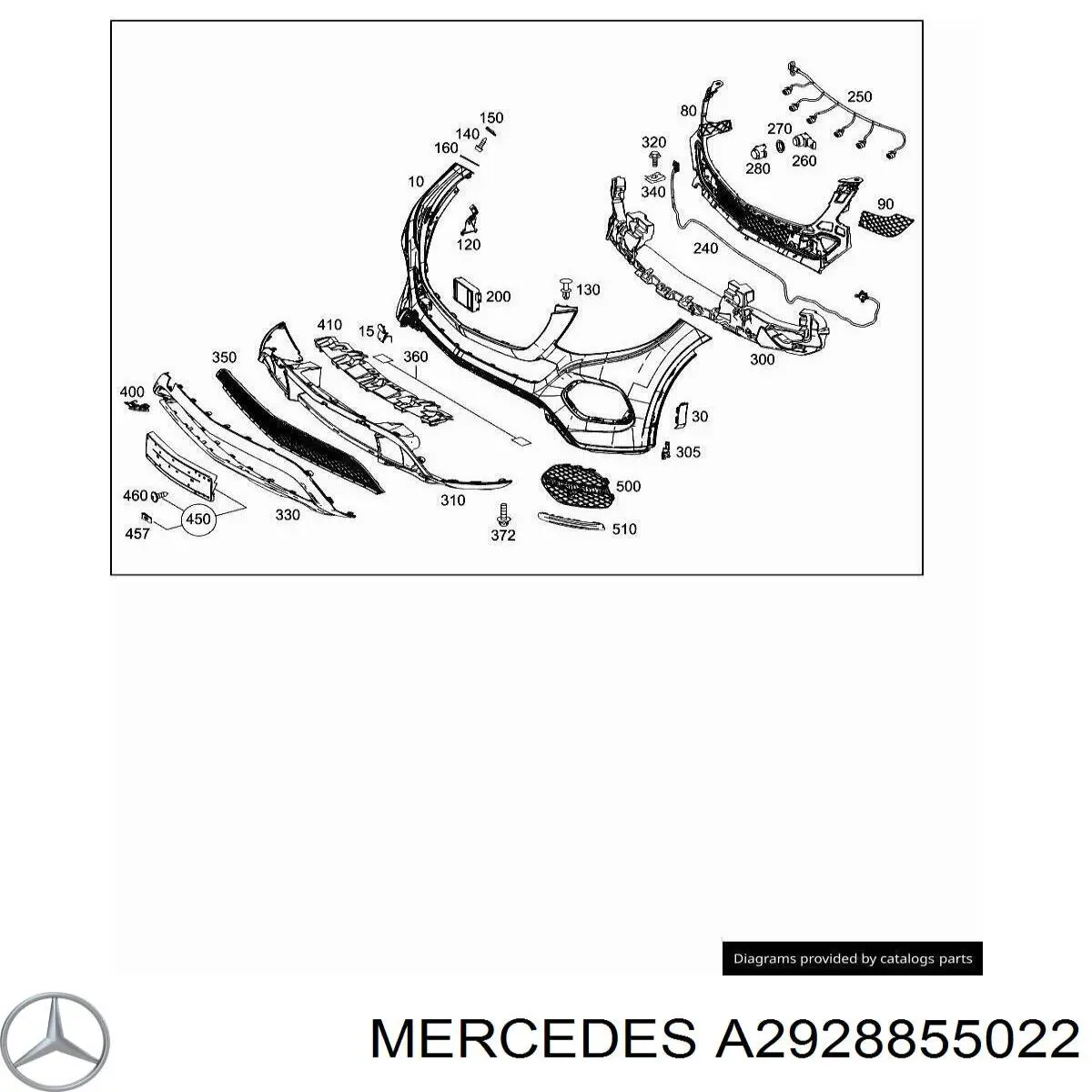  Mercedes A2928855022 ціна, від 23.06 USD