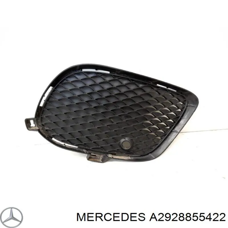 Решітка переднього бампера, права Mercedes A2928855422 ціна, від 35.36 USD