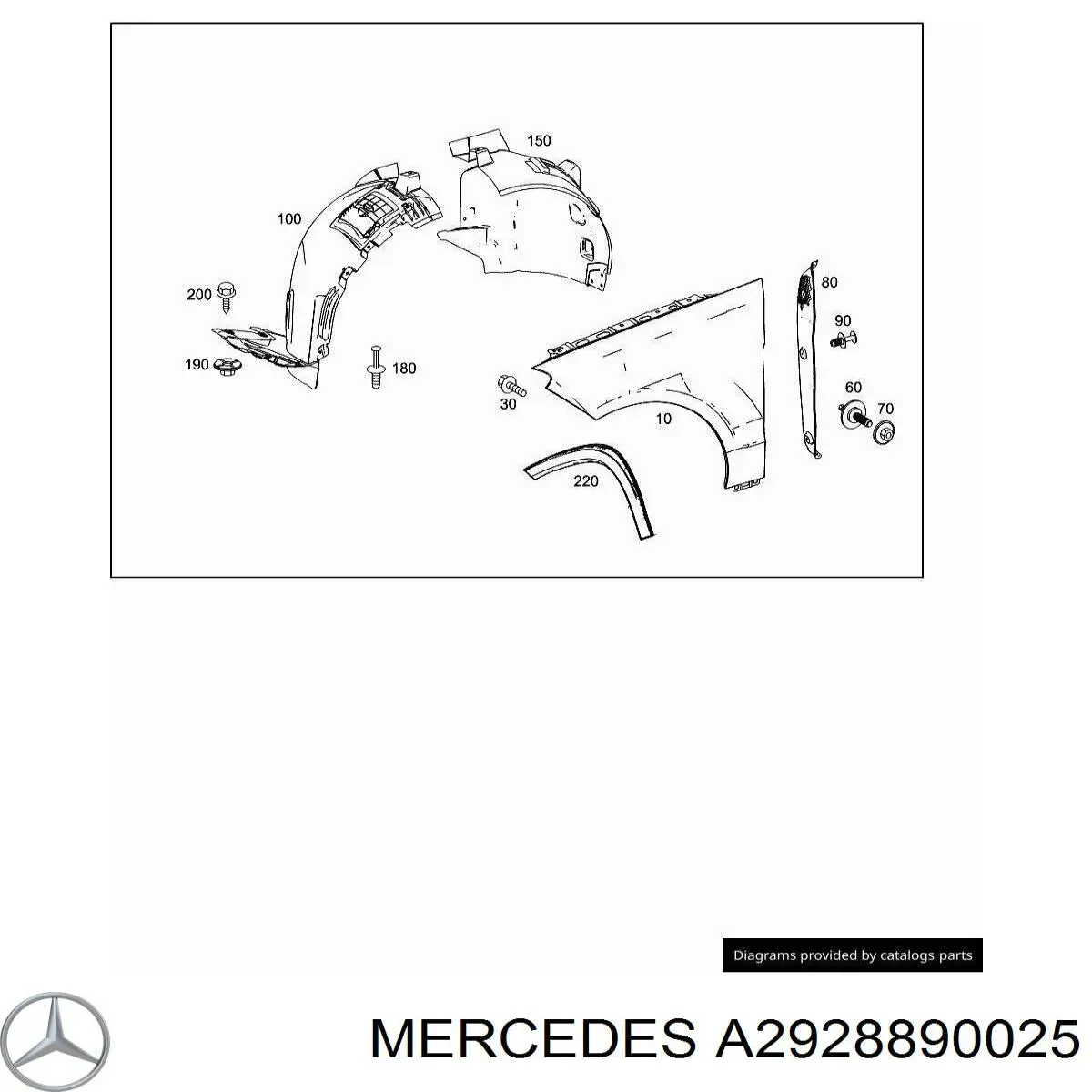 A2928890025 Mercedes 