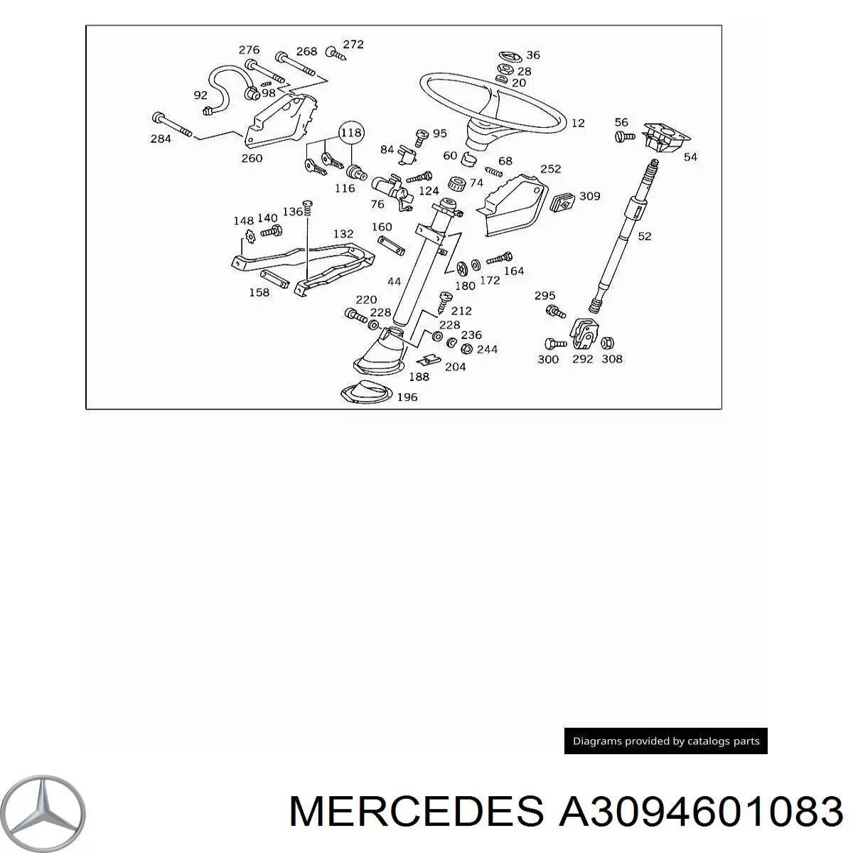 A3094601083 Mercedes Бачок гідропідсилювача керма