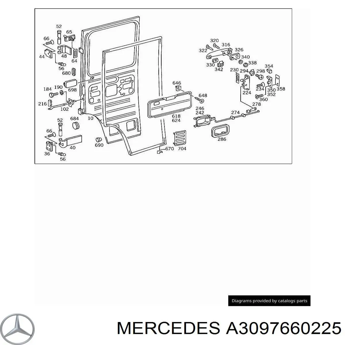  Mercedes A30976602259051 ціна, від 6.03 USD
