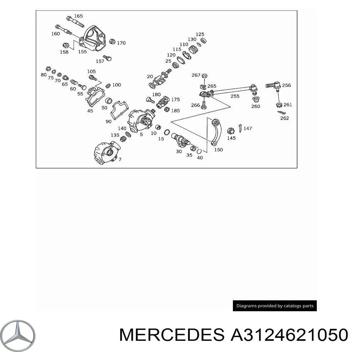  Mercedes A3124621050 ціна, від 1.26 USD