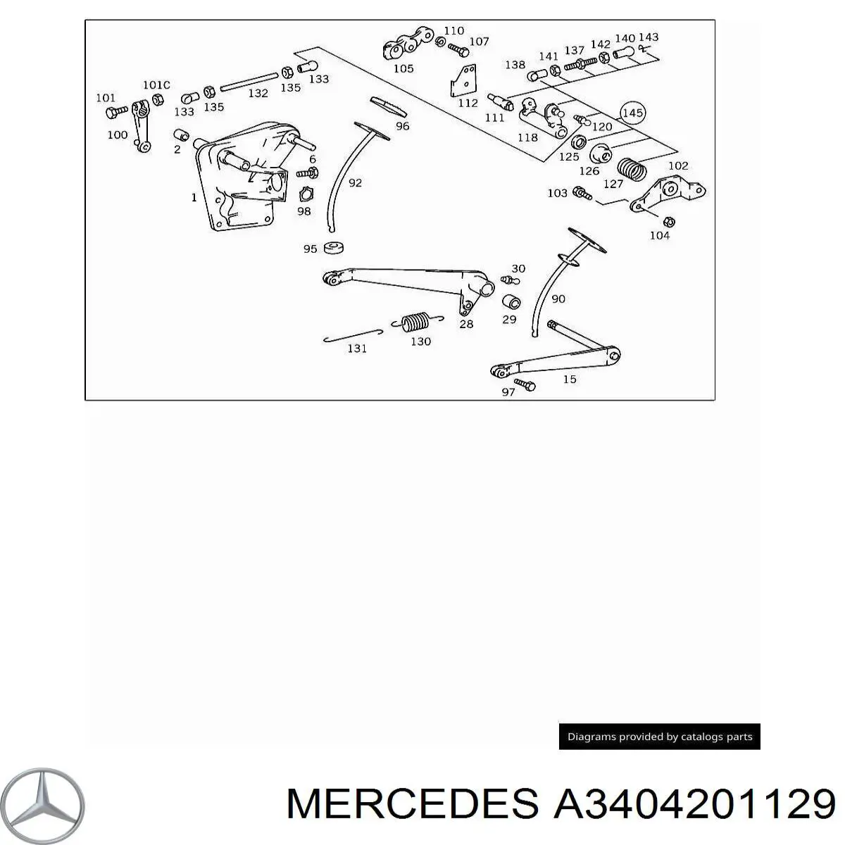  Mercedes A3404201129 ціна, від 19.70 USD