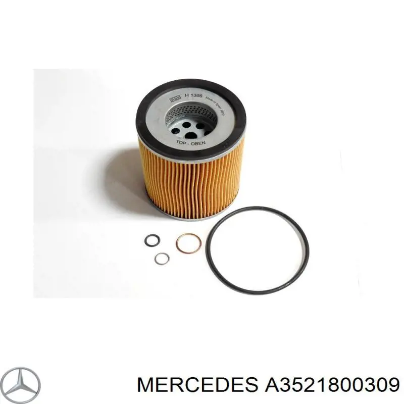 Масляний фільтр A3521800309 Mercedes