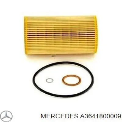 Масляний фільтр двигуна Mercedes A3641800009 ціна, від 5.88 USD