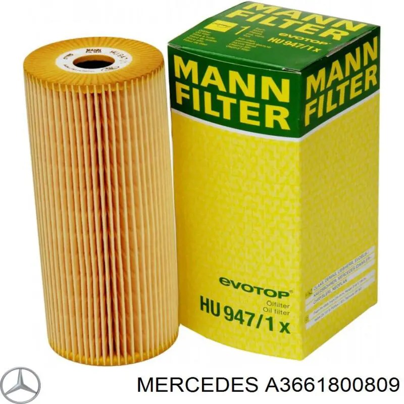 Купити A3661800809 Mercedes Фільтр очищення масла відцентровий