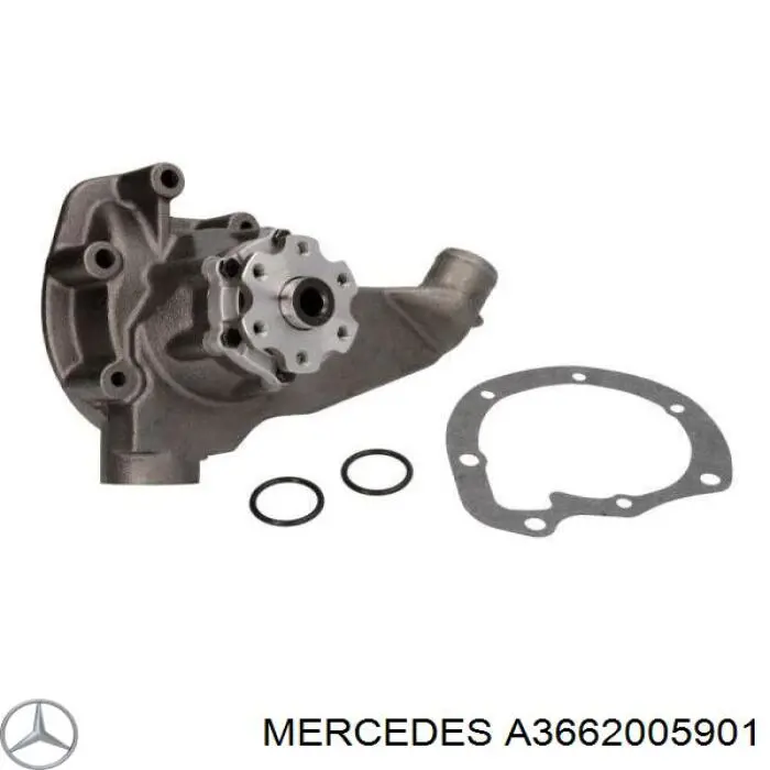 Помпа охолодження Mercedes A3662005901 ціна, від 123.87 USD