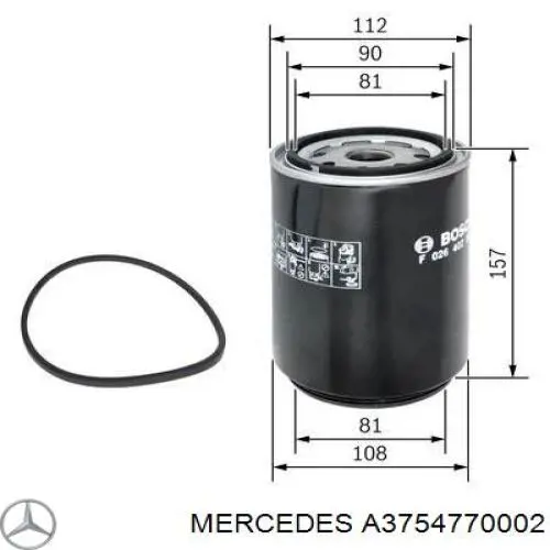 A3754770002 Mercedes Фільтр палива