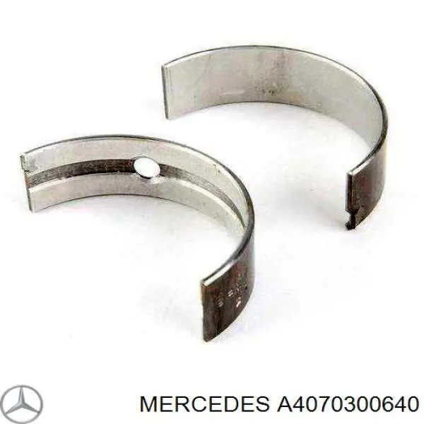 A4070301140 Mercedes вкладиші колінвала, корінні, комплект, стандарт (std)