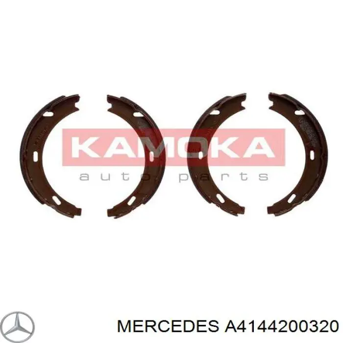 Колодки ручника / стоянкового гальма Mercedes A4144200320 ціна, від 12.67 USD