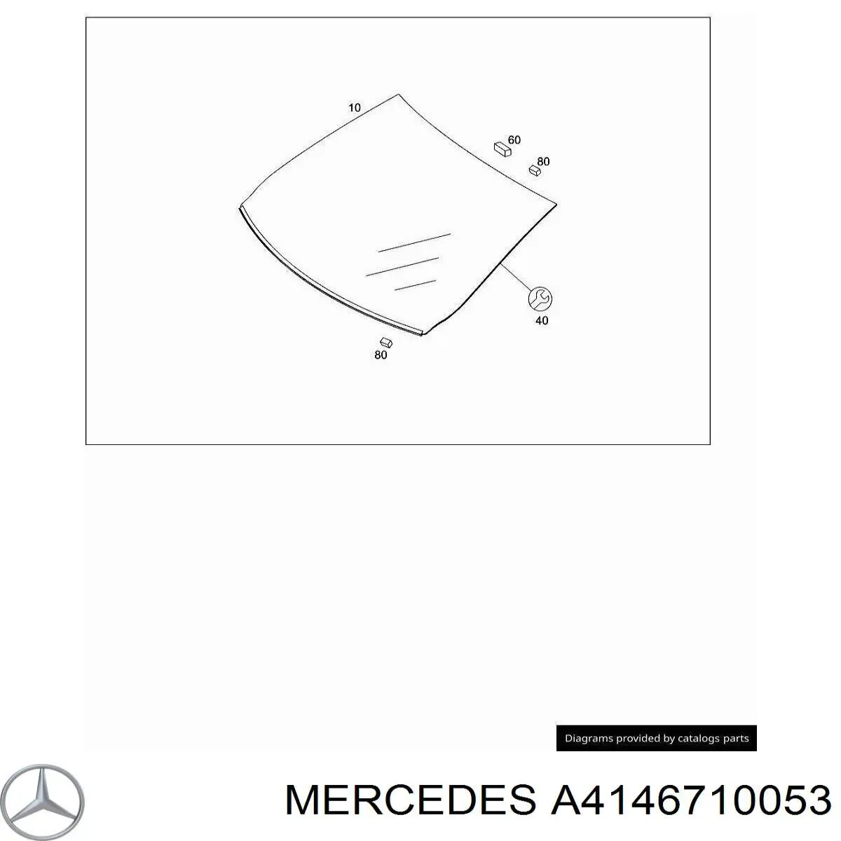 Mercedes A4146710053 ціна, від 1.63 USD