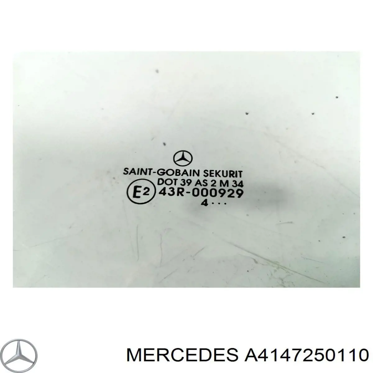 A4147250110 Mercedes Скло передніх дверей, правих