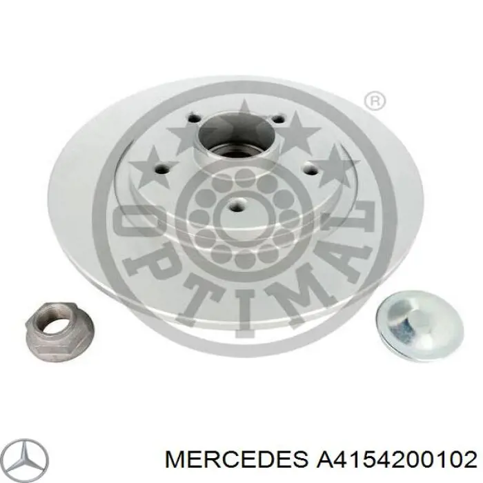 Гальмівні диски A4154200102 Mercedes