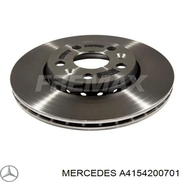 Диск гальмівний передній Mercedes A4154200701