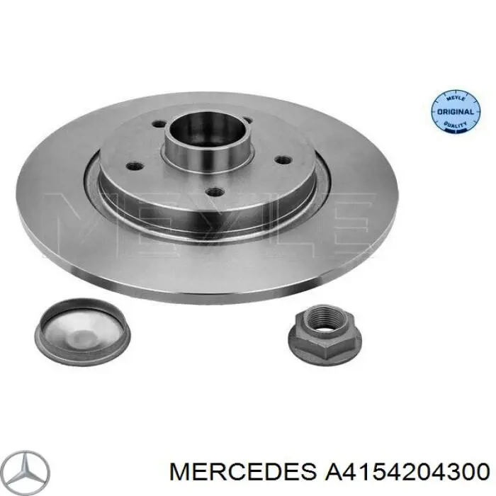 Купити A4154204300 Mercedes Диск заднього гальма