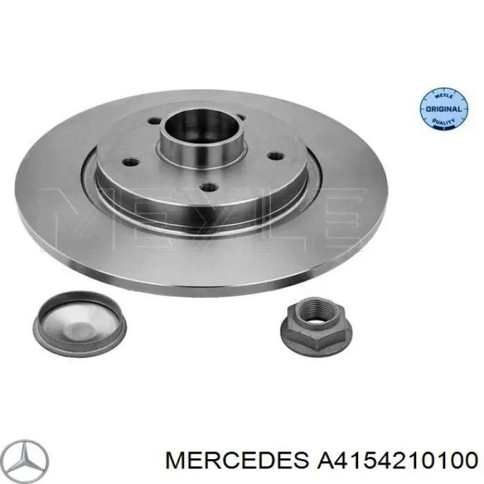 Купити A4154210100 Mercedes Диск заднього гальма