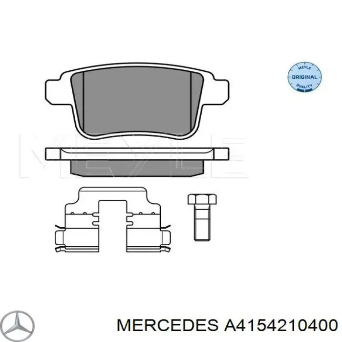Задні гальмівні колодки Mercedes A4154210400 ціна, від 15.62 USD