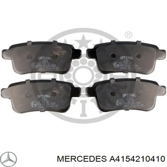 Купити A4154210410 Mercedes Задні колодки