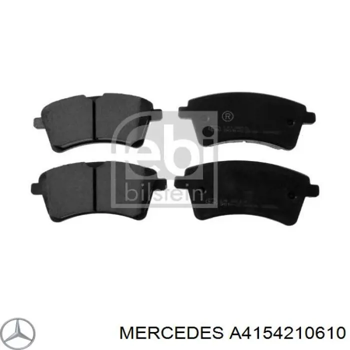 Гальмівні колодки Mercedes A4154210610 ціна, від 18.35 USD