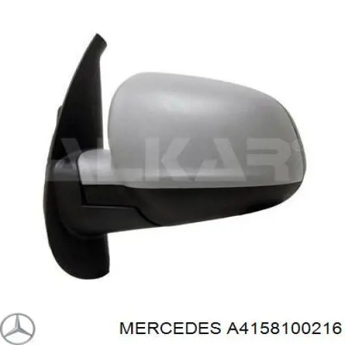 A4158100216 Mercedes Праве дзеркало заднього виду