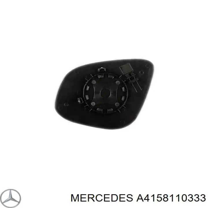 Дзеркальний елемент правого дзеркала заднього виду Mercedes A4158110333 ціна, від 11.07 USD