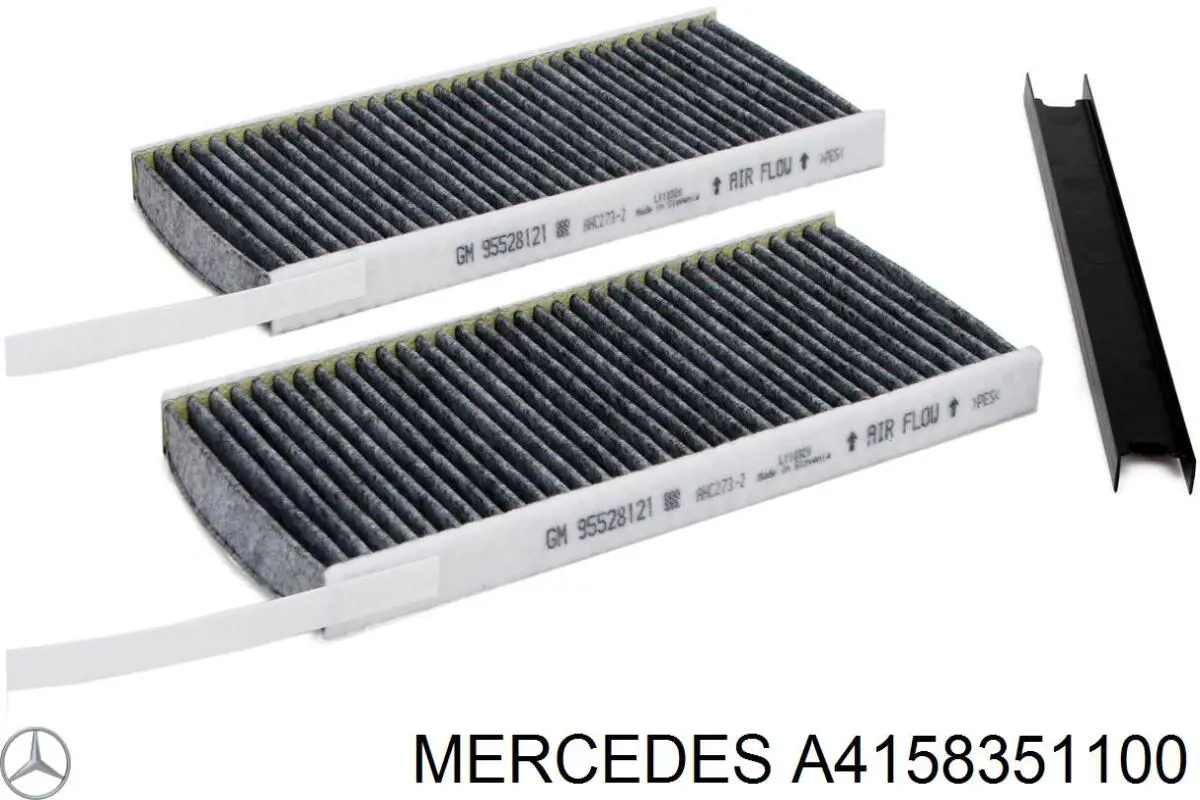 Фільтр повітряний обігрівача Mercedes A4158351100 ціна, від 7.22 USD