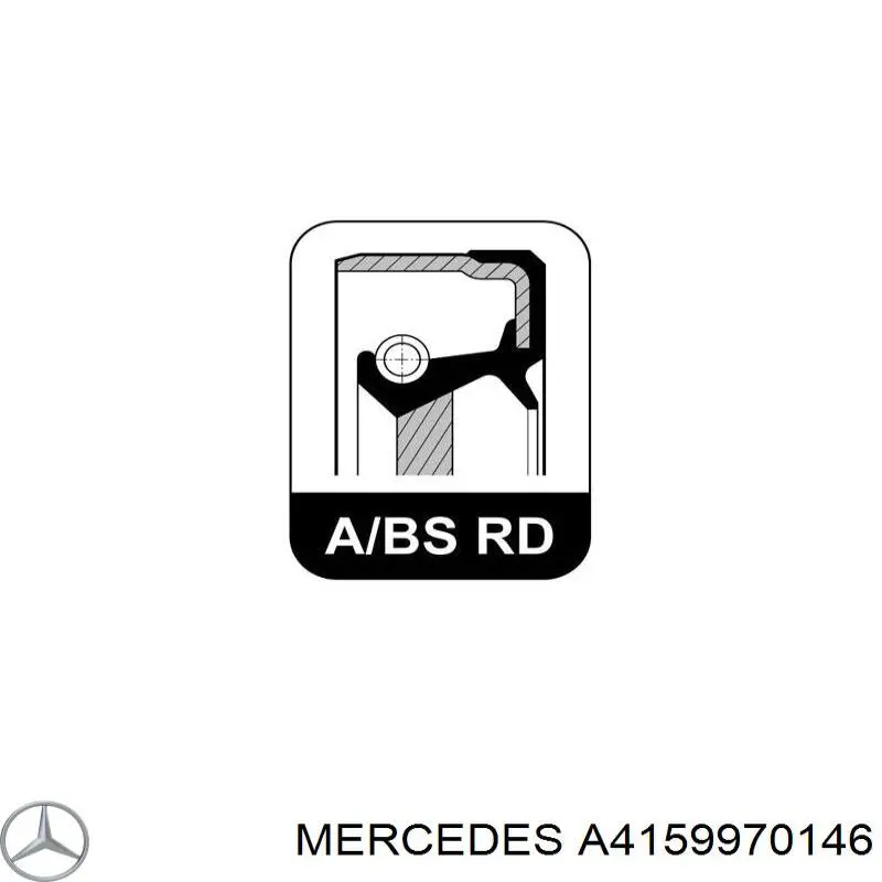 Сальник приводу A4159970146 Mercedes