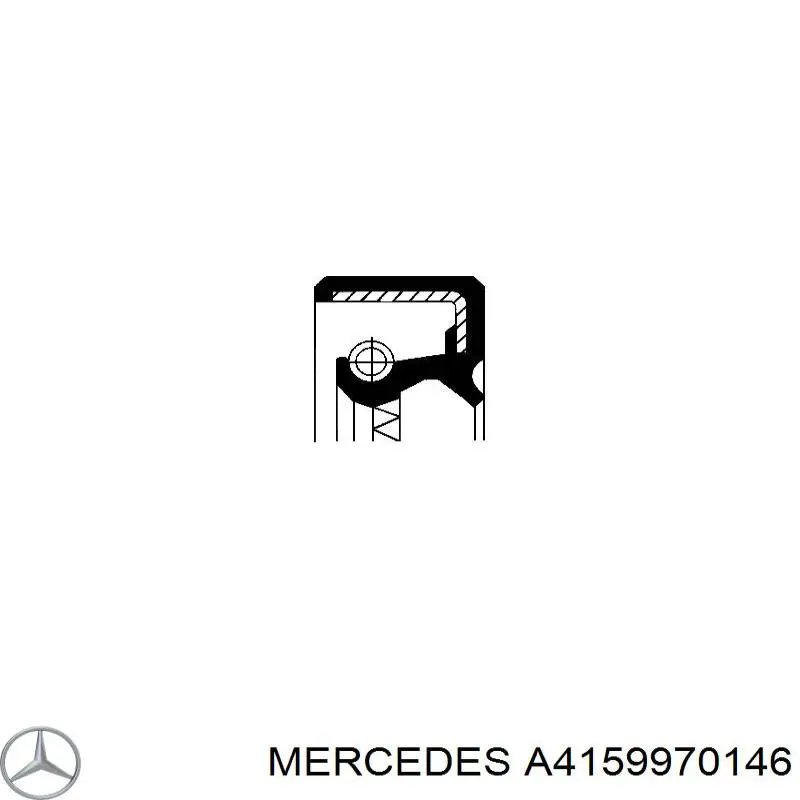 Купити A4159970146 Mercedes Сальник піввісі переднього моста