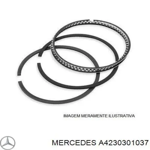 4230300537 Mercedes комплект поршневий (поршень + гільза)