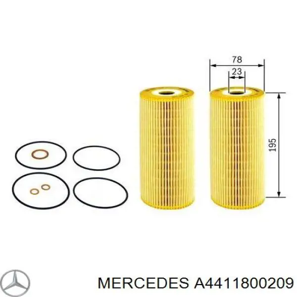Купити A4411800209 Mercedes Фільтр очищення масла відцентровий