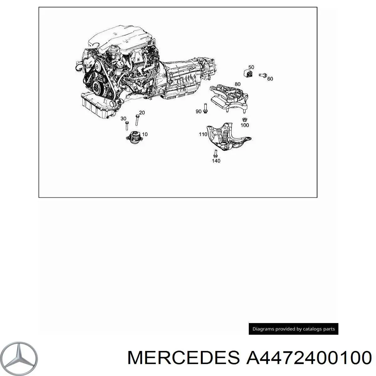  Mercedes A4472400100 ціна, від 101.35 USD