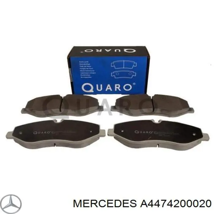 Передні тормозні колодки A4474200020 Mercedes