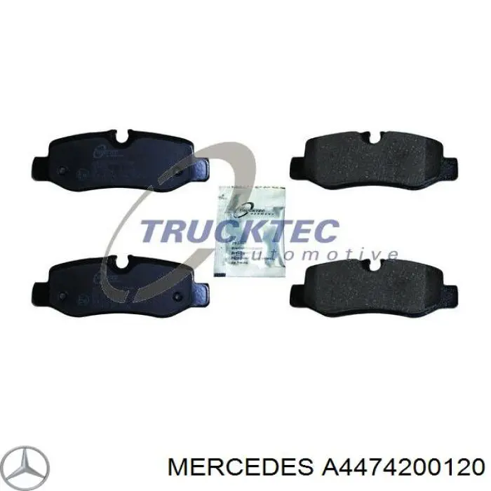 Задні гальмівні колодки Mercedes A4474200120 ціна, від 39.50 USD