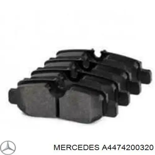 Купити A4474200320 Mercedes Задні колодки