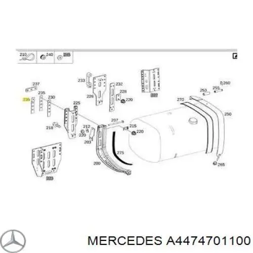 A4474701100 Mercedes Бак паливний