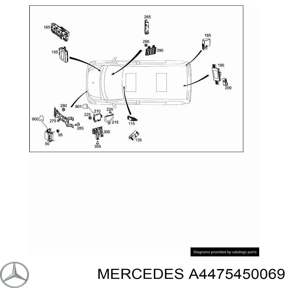 Купити A4475450069 Mercedes 