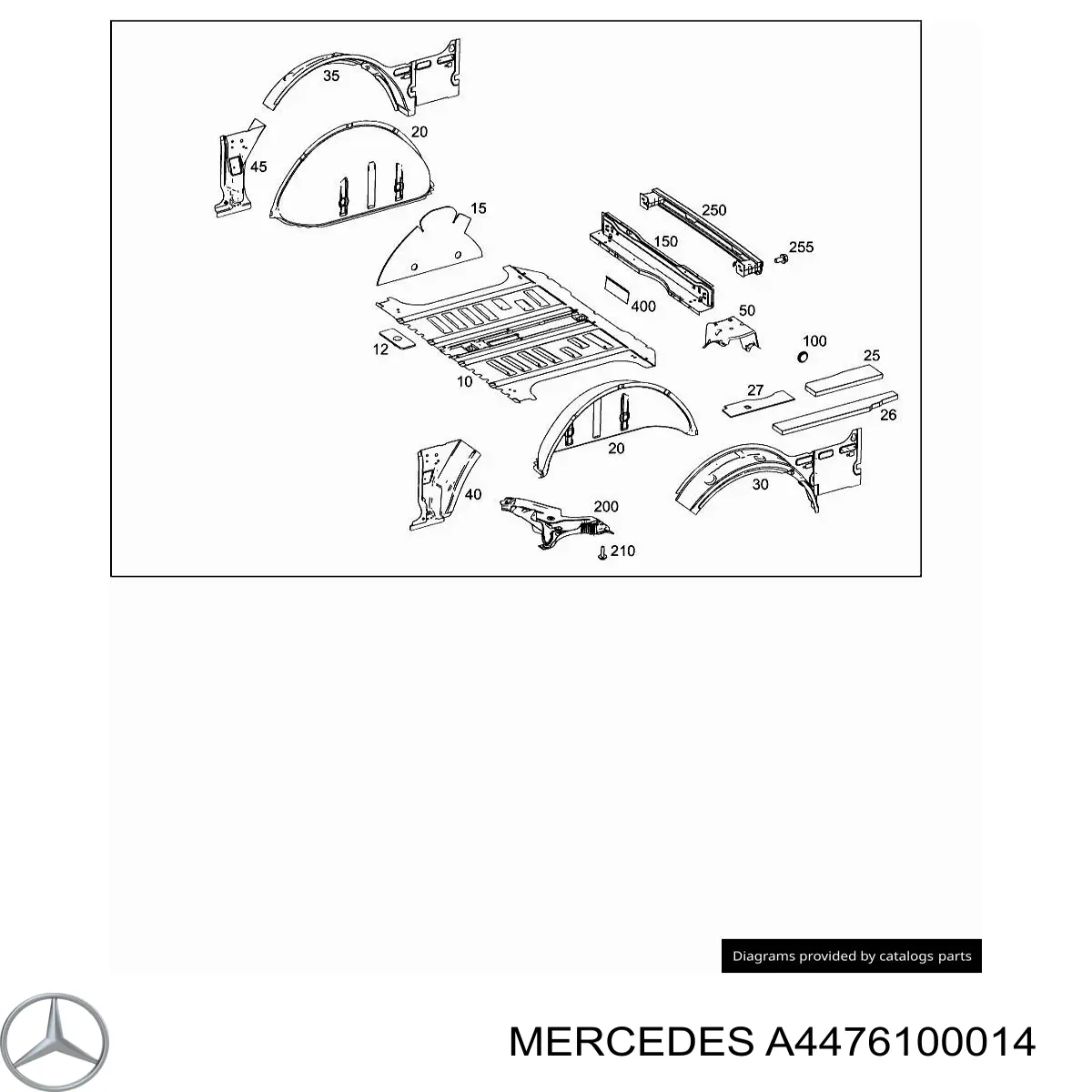 A4476100014 Mercedes Перегородка